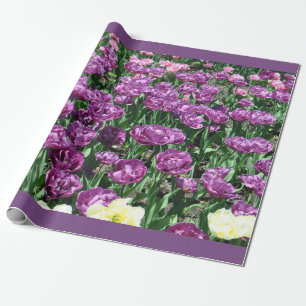 Purple Tulips Wrapping Paper