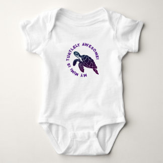 Purple Turtle MIMI Baby Bodysuit