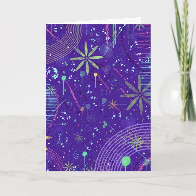 Purple Twilight Party Card (Front)