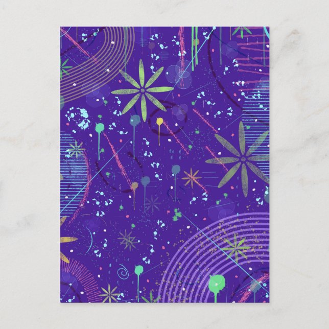 Purple Twilight Party Postcard (Front)