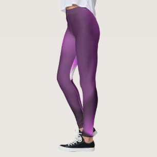 Purple Twirling Lights Leggings