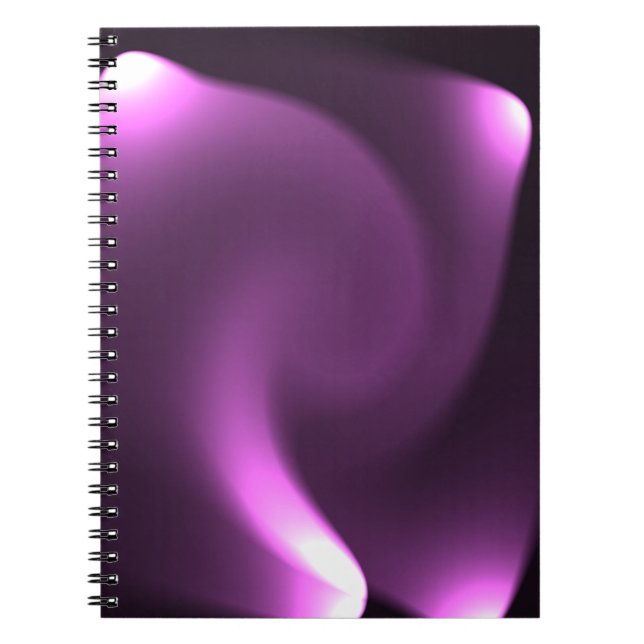 Purple Twirling Lights Notebook (Front)