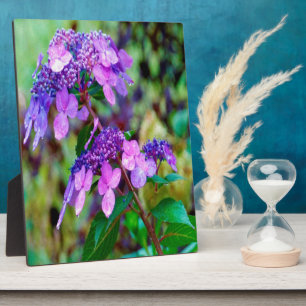 Purple Twist and Shout Hydrangea Flower Plaque