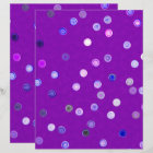 Purple Twisty Polka Dot Spiral 2-Sided Scrap Paper