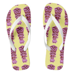 Purple Uke Tiki Jandals