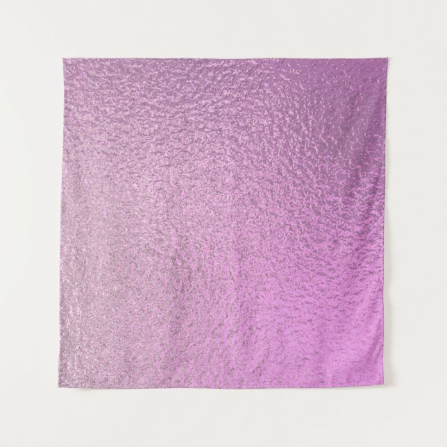 Purple ultra violet foil paper texture background. tapestry (Front)