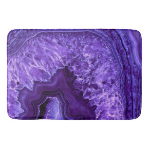 Purple Ultra Violett Agate Mineral Gemstone Bath Mat