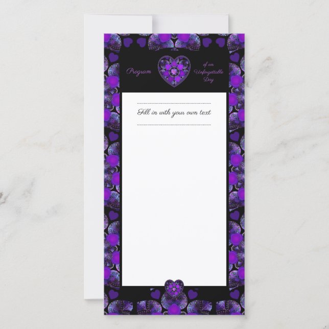 Purple umbrella & hearts .7 (Front)