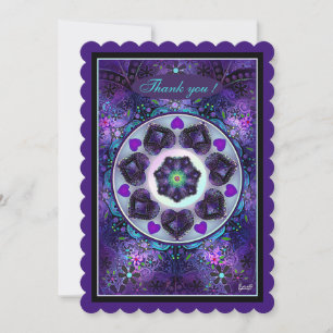 Purple umbrella & hearts .7