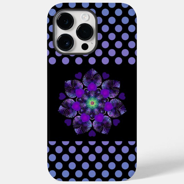 Purple umbrella & hearts .7 Case-Mate iPhone case (Back)