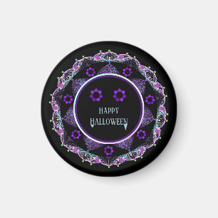 Purple umbrella & hearts .7 magnet