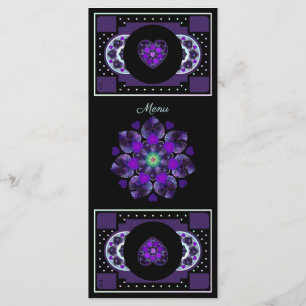 Purple umbrella & hearts .7 menu