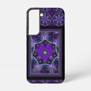 Purple umbrella & hearts .7 samsung galaxy case