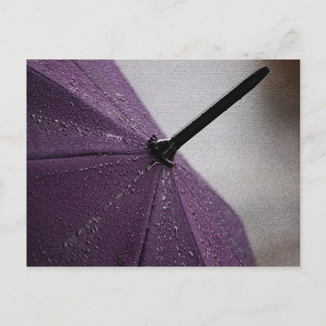 Purple Umbrella Postcard (Front)