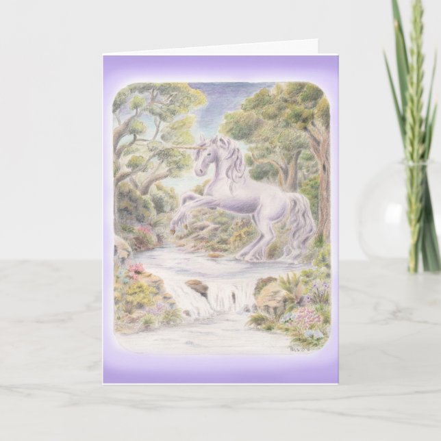 Purple Unicorn Card (Front)