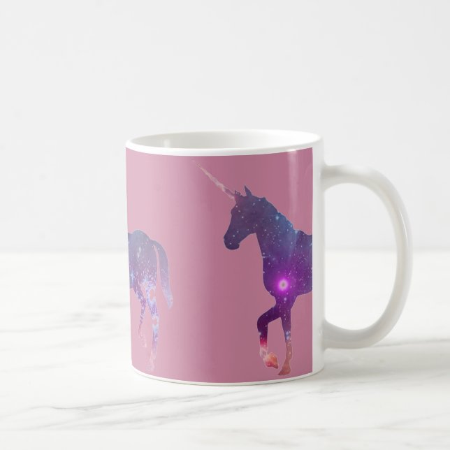 purple unicorn coffee mug (Right)