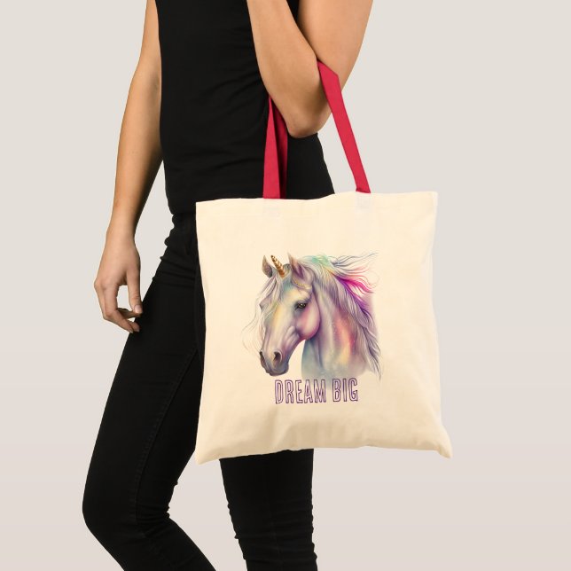 Purple Unicorn Dream Tote Bag (Front (Product))