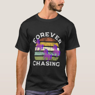 Purple Unicorn Forever Chasing Recruiter Recruitin T-Shirt