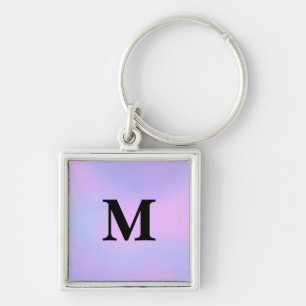 Purple unicorn gradient Custom Name Keychain