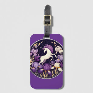 Purple Unicorn irises Unicorns Iris Luggage Tag