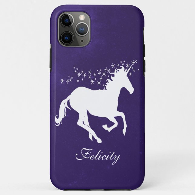 Purple Unicorn Personalised Case-Mate iPhone Case (Back)