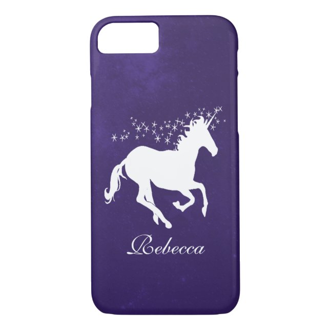 Purple Unicorn Personalised Case-Mate iPhone Case (Back)