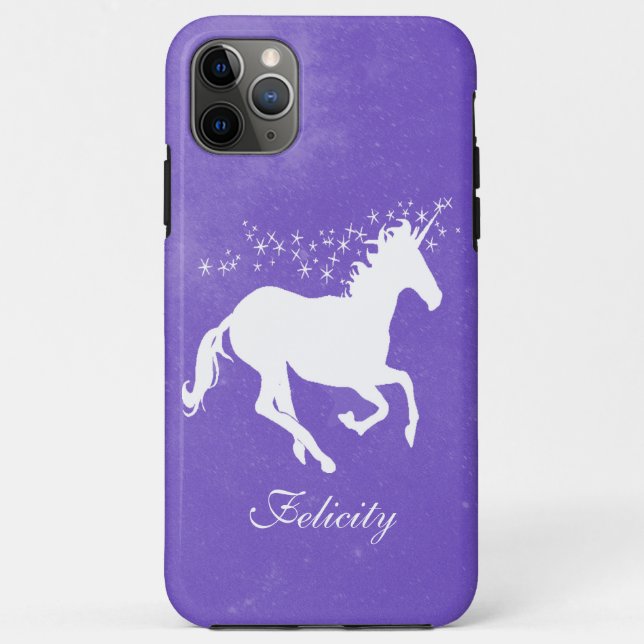 Purple Unicorn Personalised Case-Mate iPhone Case (Back)