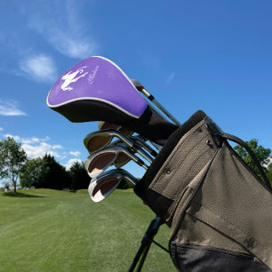 Purple Unicorn Personalised Golf Head Cover