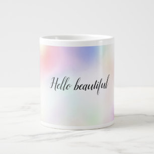 Purple Unicorn Pink Peach Rainbow          Large Coffee Mug