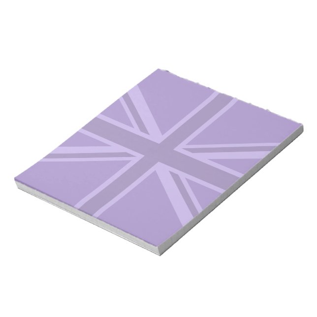 Purple Union Jack Design Notepad (Rotated)