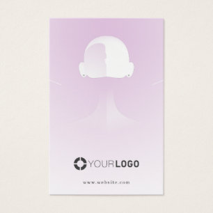 Purple unique portrait custom logo earring display