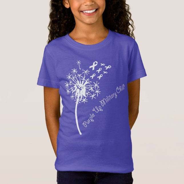 purple up dandelion  T-Shirt (Front)