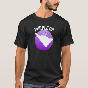 Purple Up F117 Stealth Nighthawk Military Kid Boys T-Shirt