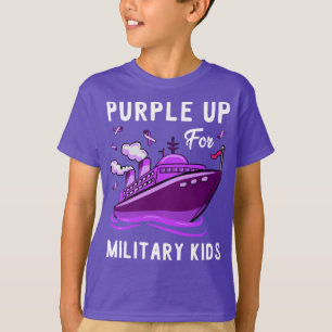 Purple Up For Military Kids Matching Family T-Shirt