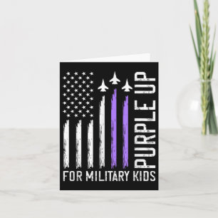 Purple Up For Military Kids Military Child Card