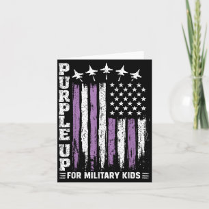 Purple Up for Military Kids Military Child Month Card