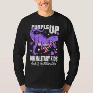 Purple Up For Military Kids Military Child Month D T-Shirt