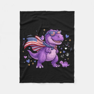 Purple Up for Military Kids Military Child Month Fleece Blanket