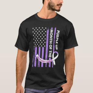 Purple Up For Military Kids Month Of Military Chil T-Shirt