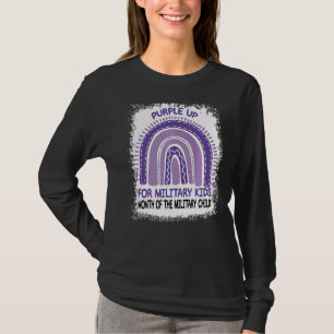 Purple Up For Military Kids Month Of The Military  T-Shirt
