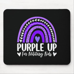 Purple Up for Military Kids Rainbow Month Military Mouse Pad