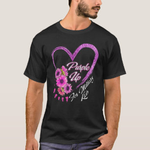 Purple Up For Military Kids Sunflower Military Chi T-Shirt