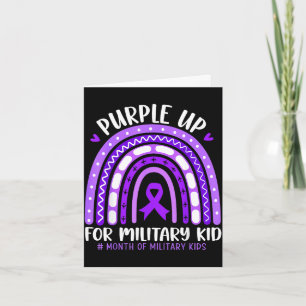 Purple up for military kids toddler women boysPurp Card