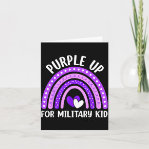 Purple up for military kids toddler women boysPurp Card