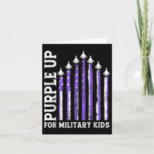 Purple Up For Military Military Child Month  Card