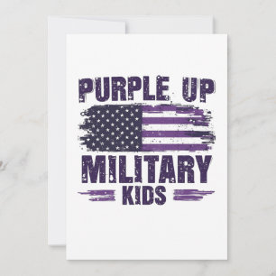 Purple Up Military Kids Awreness Month  Announcement