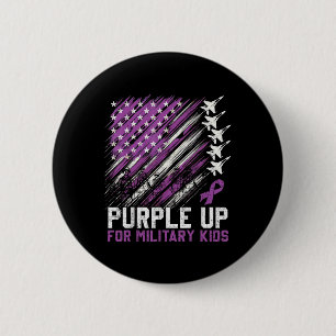 Purple Up Military Kids Month Of Military Child Ar 6 Cm Round Badge