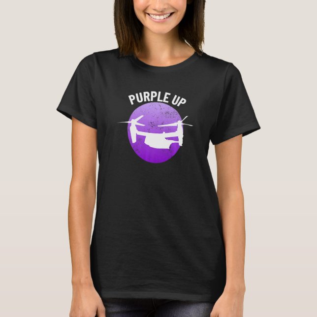 Purple Up V22 Osprey Military Kids Boys V 22 Purpl T-Shirt (Front)