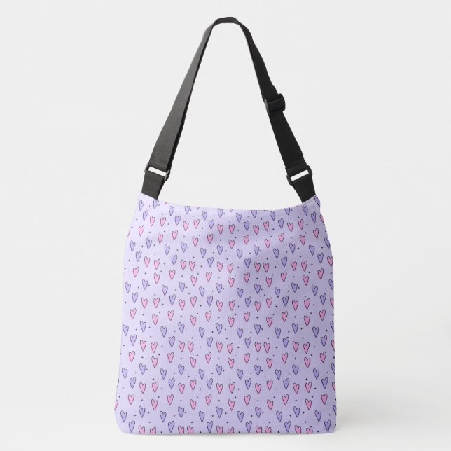 Purple Valentin Heart Bag  (Front)