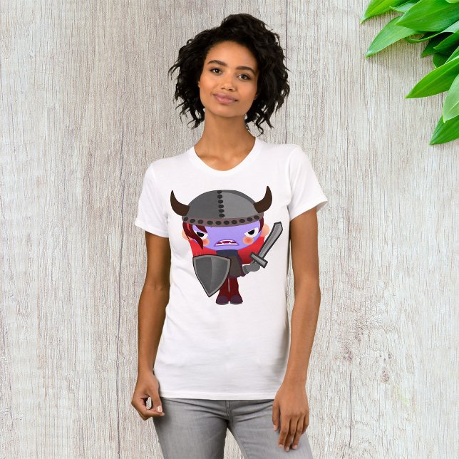 Purple Vampire Viking Womens T-Shirt (Creator Uploaded)